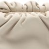 Bottega Veneta  Pouch handbag/clutch  in white smooth leather - Detail D1 thumbnail