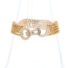 Cartier Agrafe bracelet in pink gold and diamonds - 360 thumbnail
