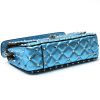 Bolso bandolera Valentino Garavani  Rockstud mini  en cuero acolchado azul metalizado - Detail D4 thumbnail
