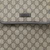 Gucci  Suprême GG shoulder bag  in beige monogram canvas  and brown leather - Detail D1 thumbnail