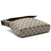 Gucci  Suprême GG shoulder bag  in beige monogram canvas  and brown leather - Detail D4 thumbnail