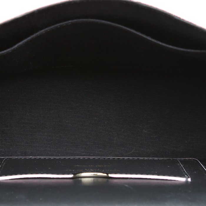 Dior Diorama shoulder bag in black and pink leather - Detail D2