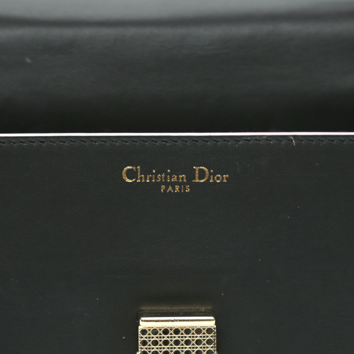 Dior Diorama shoulder bag in black and pink leather - Detail D3