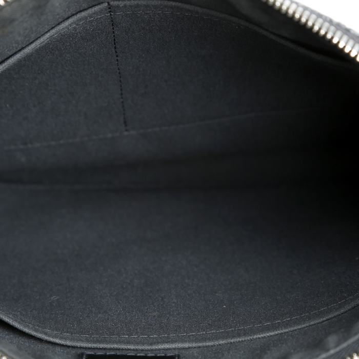 Borsa a tracolla Louis Vuitton  Messenger in tela a scacchi nera - Detail D2