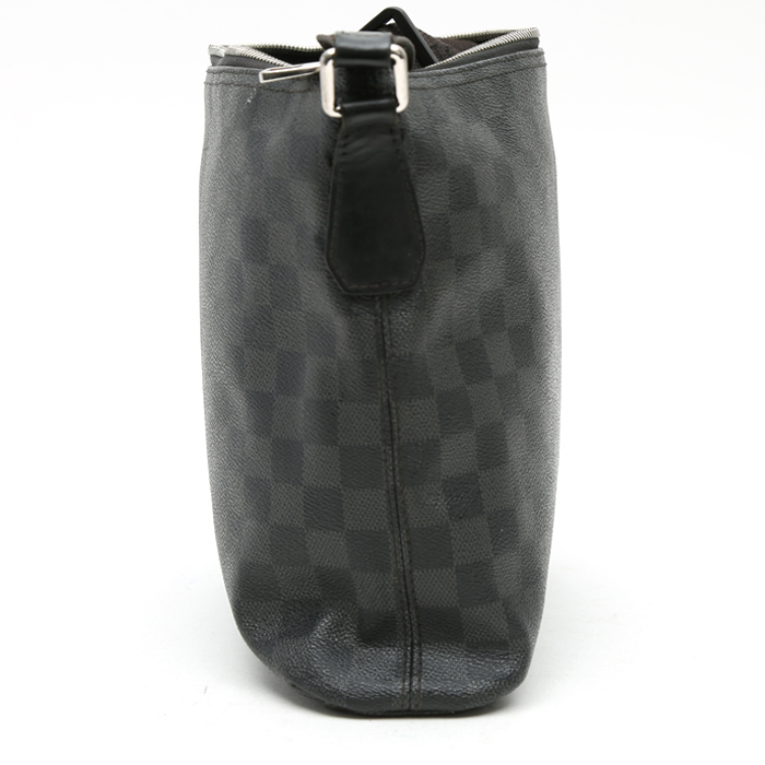 Borsa a tracolla Louis Vuitton  Messenger in tela a scacchi nera - Detail D5