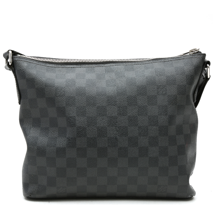 Borsa a tracolla Louis Vuitton  Messenger in tela a scacchi nera - Detail D7