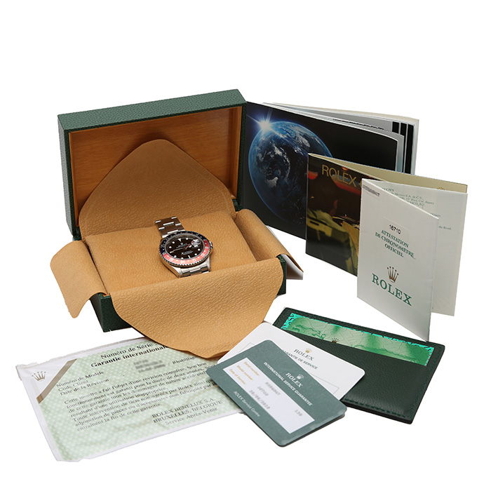 Montre Rolex GMT-Master II en acier Ref: 16710  Vers 2001