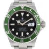 Montre Rolex Submariner Date "Kermit - Mark IV - Pointed Four" en acier Ref: 16610LV  Vers 2005 - 00pp thumbnail