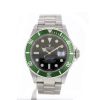 Montre Rolex Submariner Date "Kermit - Mark IV - Pointed Four" en acier Ref: 16610LV  Vers 2005 - 360 thumbnail