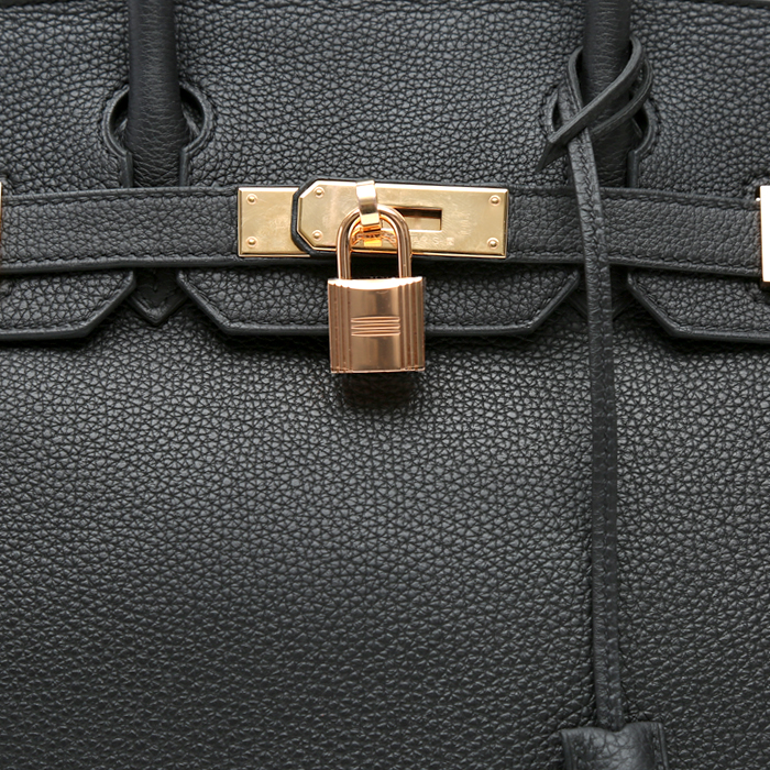 Hermès  Birkin 30 cm handbag  in black togo leather - Detail D1