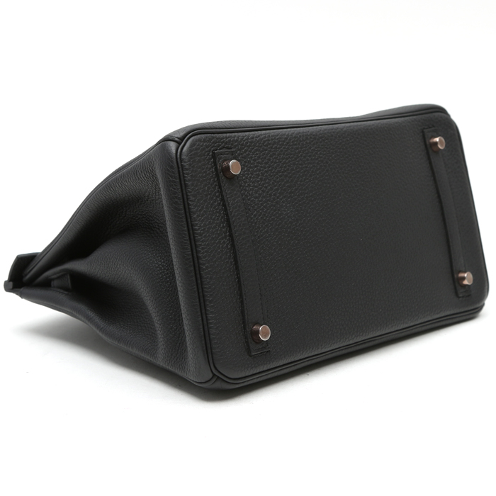 Hermès  Birkin 30 cm handbag  in black togo leather - Detail D5