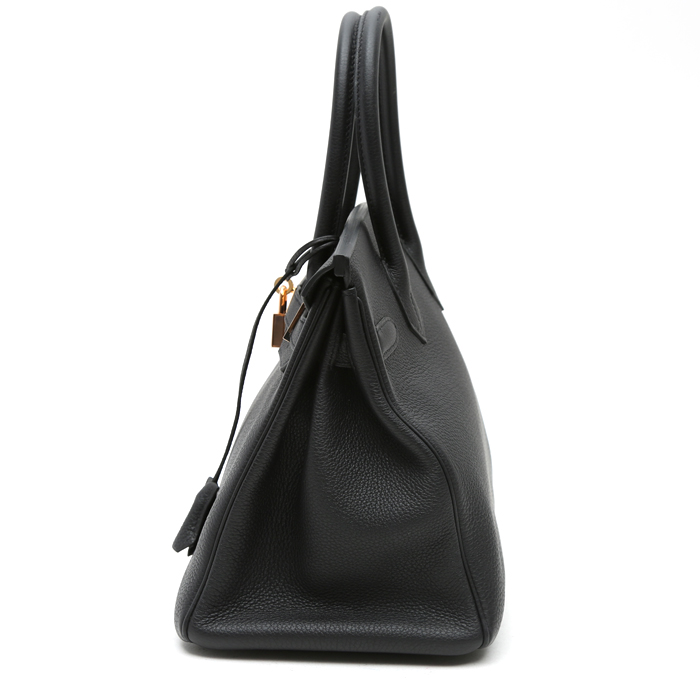 Hermès  Birkin 30 cm handbag  in black togo leather - Detail D7