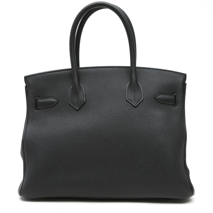 Hermès  Birkin 30 cm handbag  in black togo leather - Detail D8