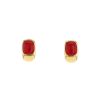 Vintage  earrings in yellow gold and coral - 00pp thumbnail
