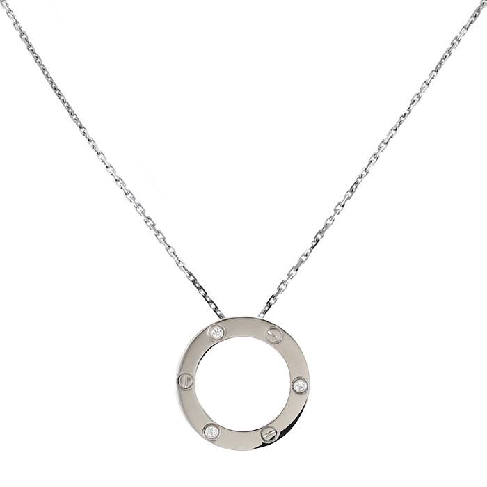 Shop Cartier LOVE LOVE necklace, 6 diamonds (B7219700) by Chocolate11 |  BUYMA