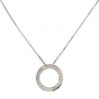 Cartier Love necklace in white gold and diamonds