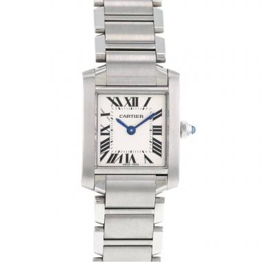 Cartier Tank Française  in stainless steel Ref: Cartier - 2384  Circa 2000