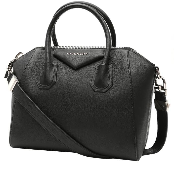 Shop Givenchy Mini Antigona Top Handle Bag In Grained Leather