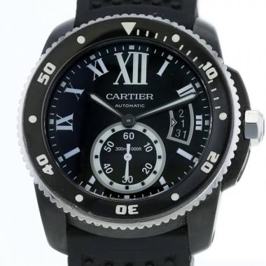 Cartier Calibre De Cartier Diver  in blackened steel Ref: Cartier - 3729  Circa 2010
