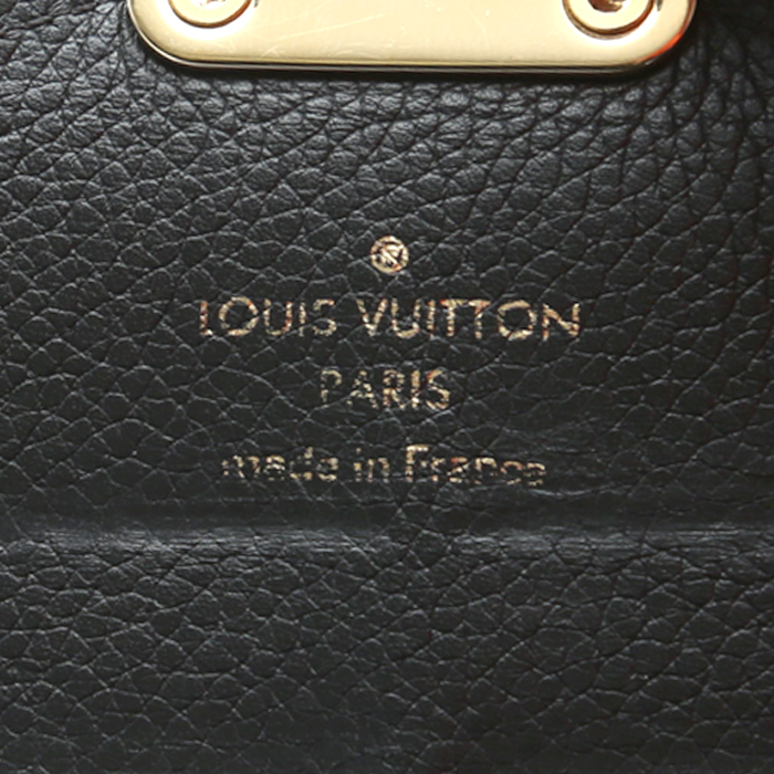 Billetera Louis Vuitton  Metis en lona Monogram marrón y cuero negro - Detail D3