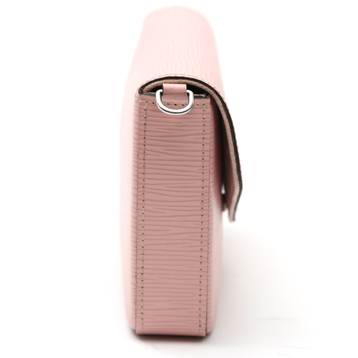 Borsa a tracolla Louis Vuitton  Félicie in pelle Epi rosa - Detail D6