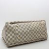 Louis Vuitton  Artsy medium model  handbag  in azur damier canvas  and natural leather - Detail D4 thumbnail