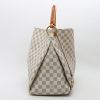 Louis Vuitton  Artsy medium model  handbag  in azur damier canvas  and natural leather - Detail D6 thumbnail