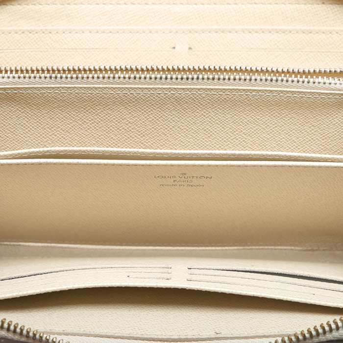 Portafogli Louis Vuitton  Zippy in tela a scacchi azzurro - Detail D2