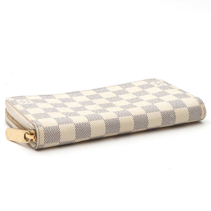 Louis Vuitton  Zippy wallet  in azur damier canvas - Detail D4