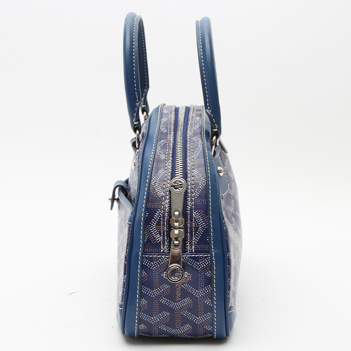 Borsa Goyard  Saint Jeanne in tela Goyardine blu e pelle blu - Detail D5