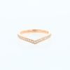 Chaumet Joséphine Aigrette ring in pink gold and diamonds - 360 thumbnail