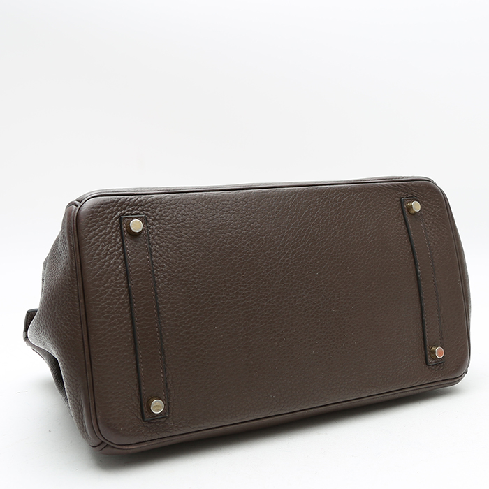 Hermès Birkin 35 cm handbag in brown togo leather - Detail D5
