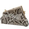 Pochette Fendi  First Petit in pitone grigio - 00pp thumbnail
