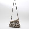Pochette Fendi  First Petit in pitone grigio - Detail D8 thumbnail