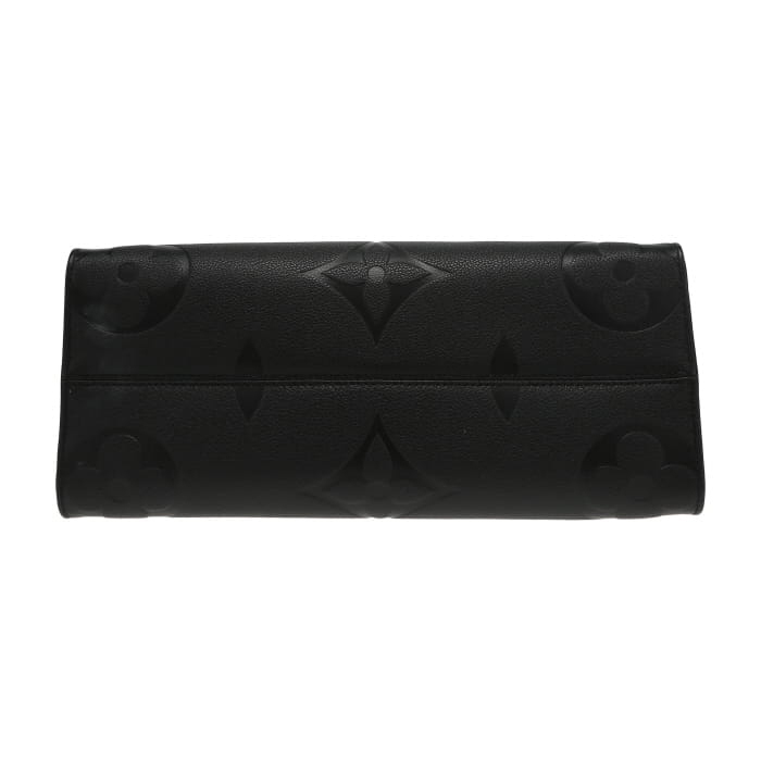 Shopping bag Louis Vuitton  Onthego modello medio  in pelle monogram nera - Detail D4