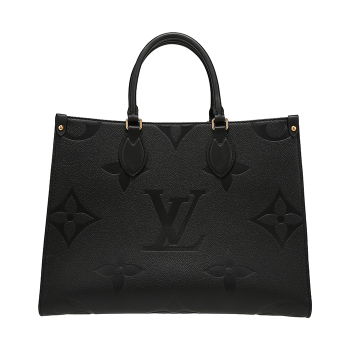 Bolso Cabás Louis Vuitton  Onthego modelo mediano  en cuero Monogram negro - Detail D7