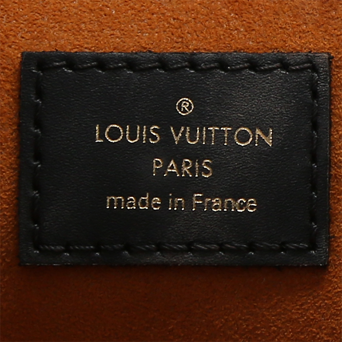 Louis Vuitton  Onthego medium model  shopping bag  in black monogram leather - Detail D9