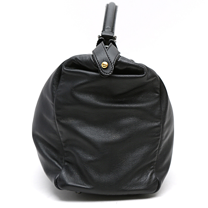 Fendi  Peekaboo handbag  in black leather - Detail D6