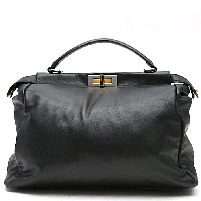 Borsa Fendi  Peekaboo in pelle nera - Detail D7