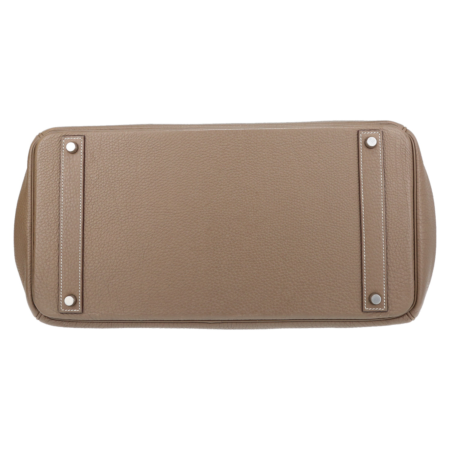 Sac à main Hermès  Birkin 40 cm en cuir togo étoupe - Detail D4