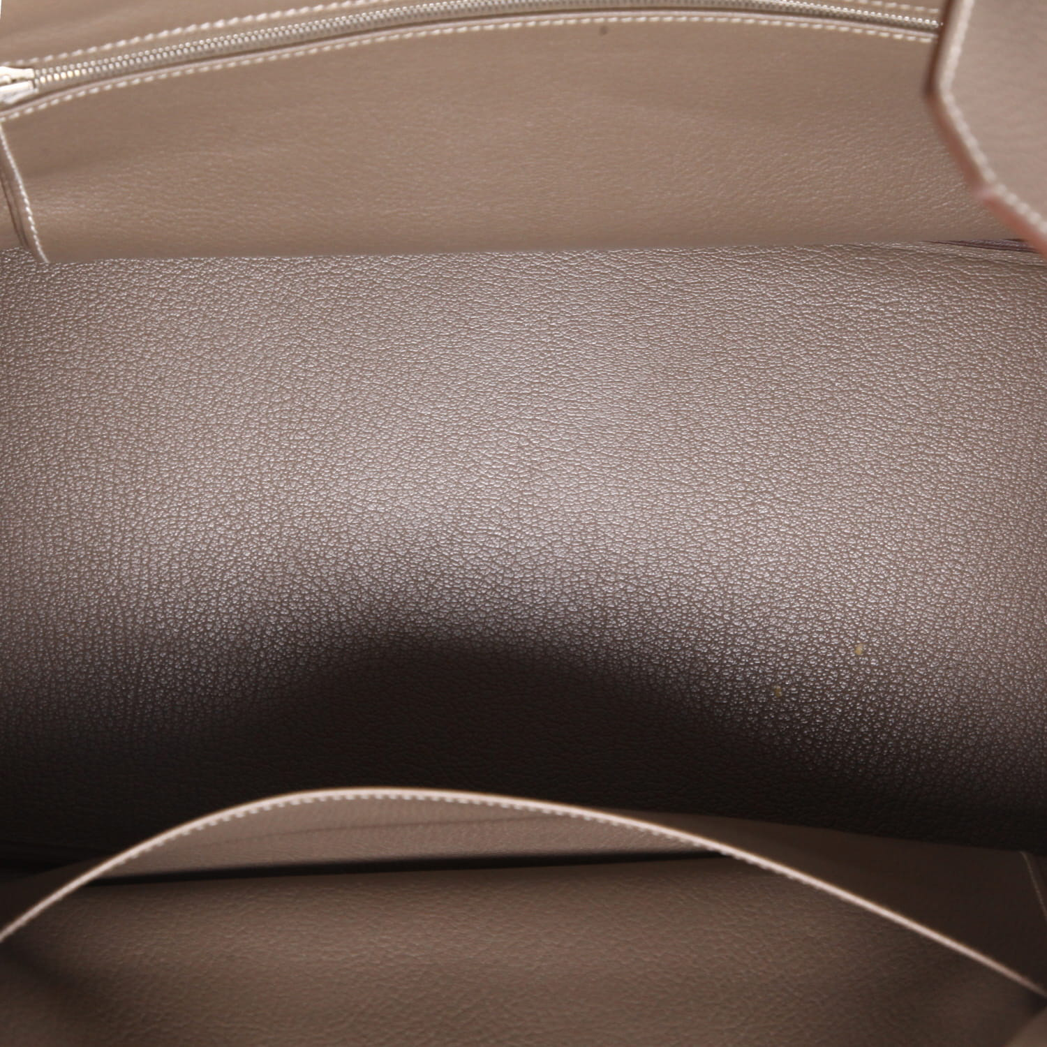 Hermès  Birkin 40 cm handbag  in etoupe togo leather - Detail D8