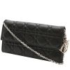 Dior  Wallet on Chain en cuero cannage negro - 00pp thumbnail