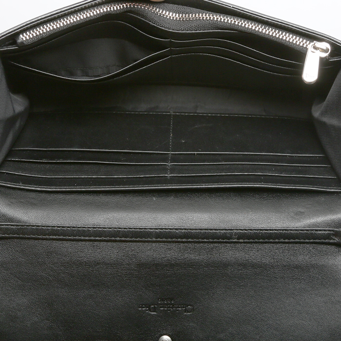 Dior Wallet on Chain in black leather cannage - Detail D2