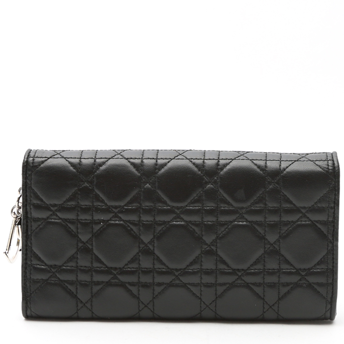 Dior Wallet on Chain in black leather cannage - Detail D7