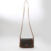 Goyard  Plumet shoulder bag  in black Goyard canvas  and gold leather - Detail D8 thumbnail