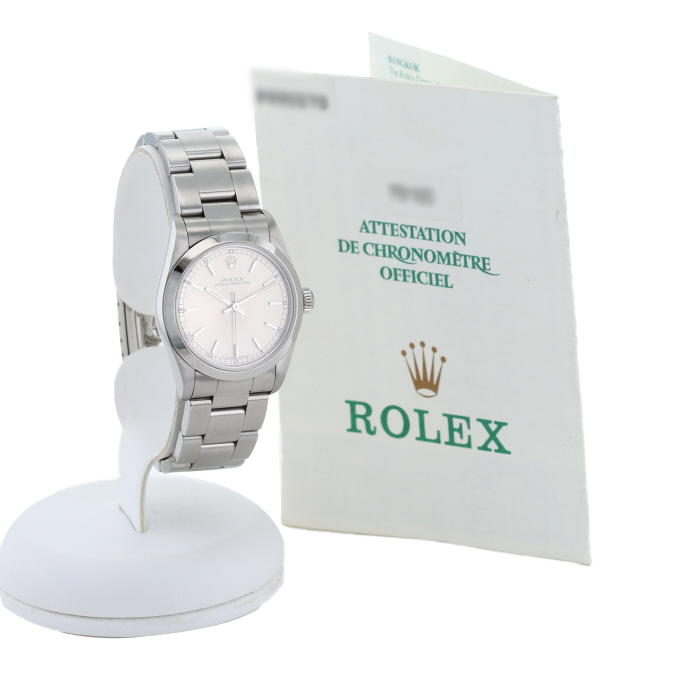 Rolex Lady Oyster Perpetual  in stainless steel Ref: Rolex - 79160  Circa 2001 - Detail D2