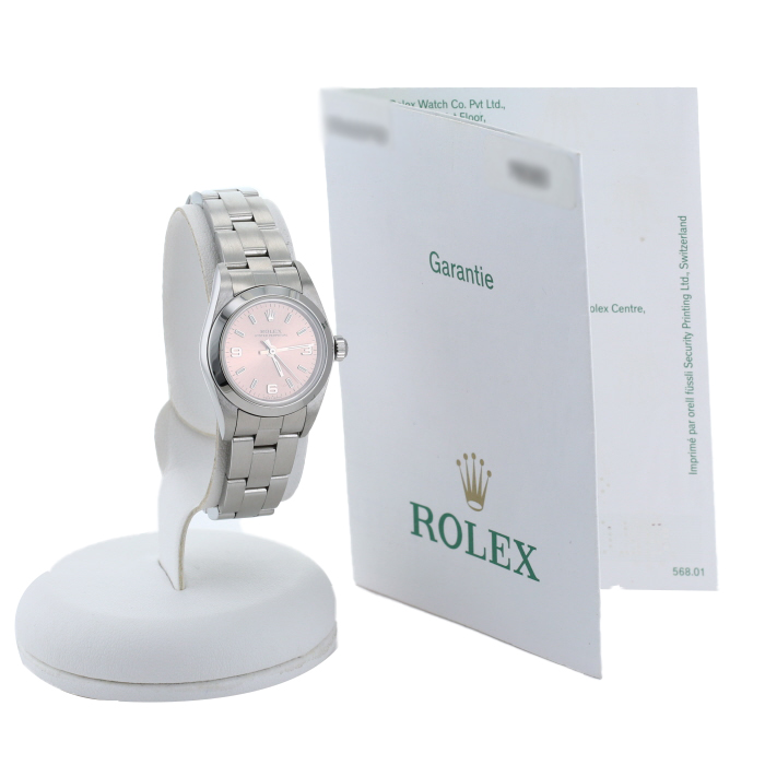 Reloj Rolex Lady Oyster Perpetual de acero Ref: Rolex - 76080  Circa 2003 - Detail D2