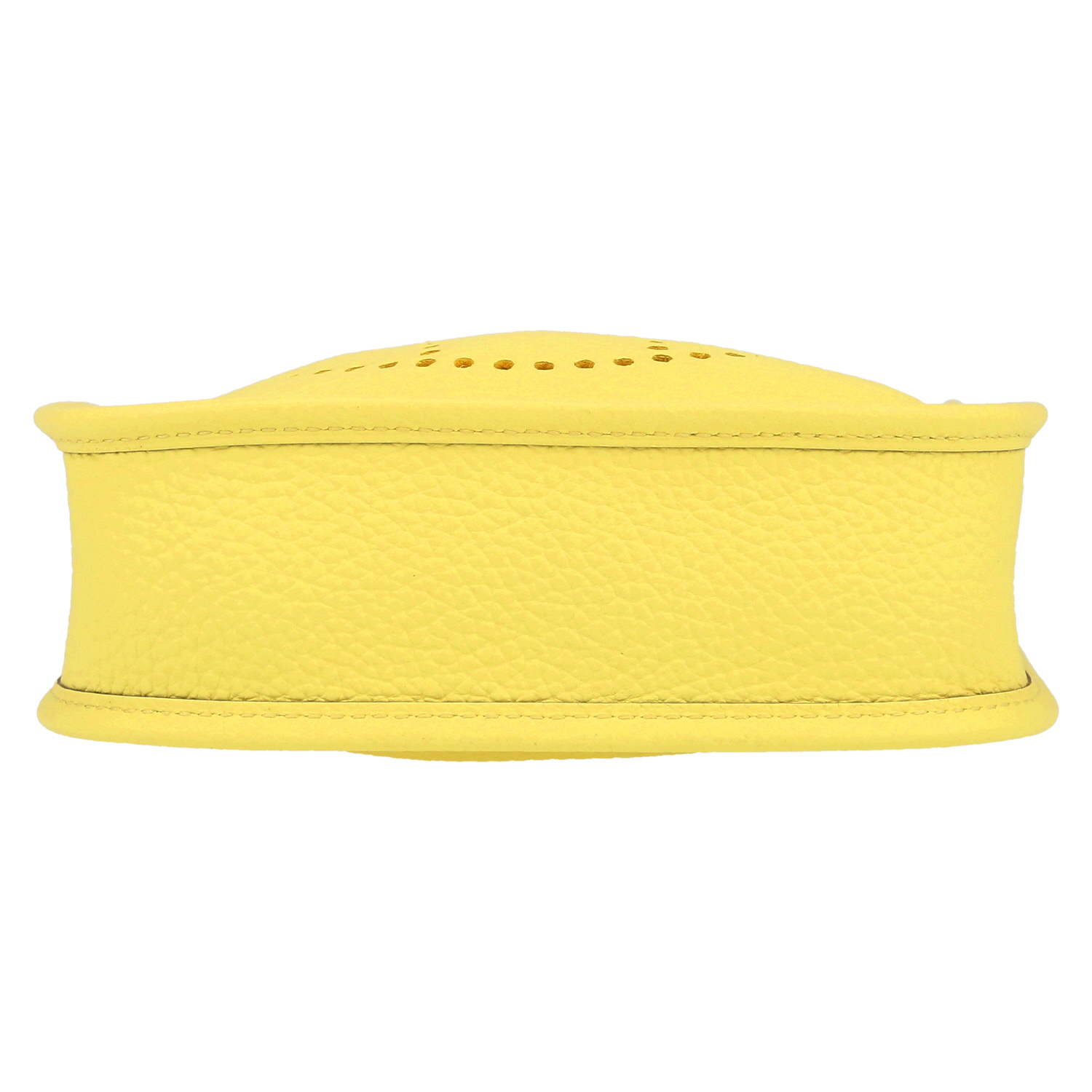 Sac bandoulière Hermès  Evelyne 16 cm en cuir togo Jaune Limoncello - Detail D4
