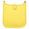 Hermès  Mini Evelyne shoulder bag  in Jaune Limoncello togo leather - Detail D7 thumbnail