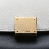 Celine  Trapeze medium model  handbag  in beige and black leather  and beige canvas - Detail D1 thumbnail